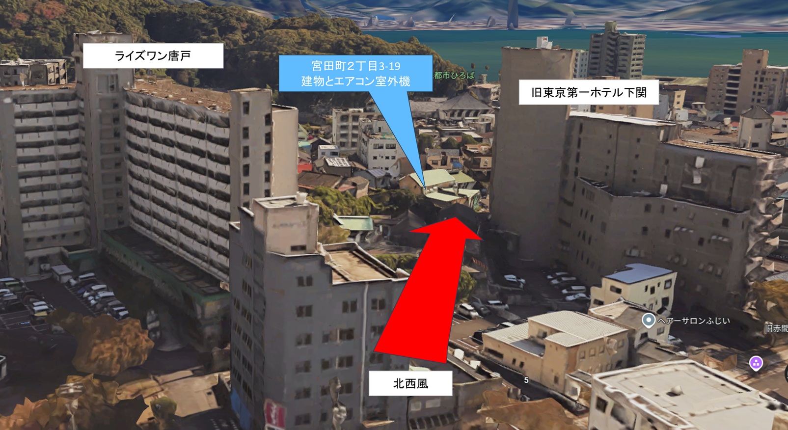 宮田町レストラン 俯瞰図