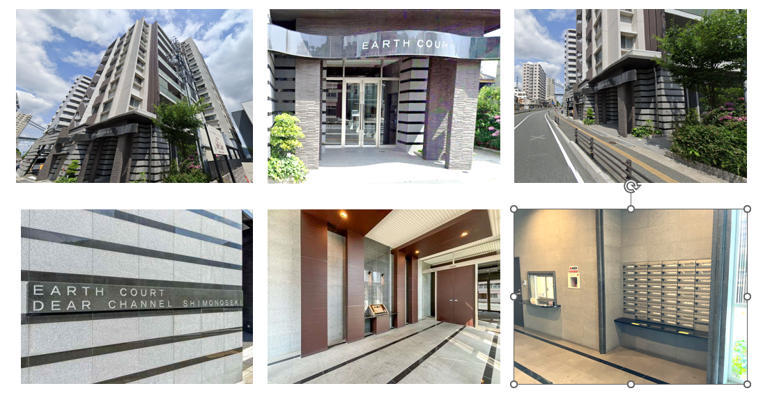 アースコートディアキャナル下関 外観・エントランス