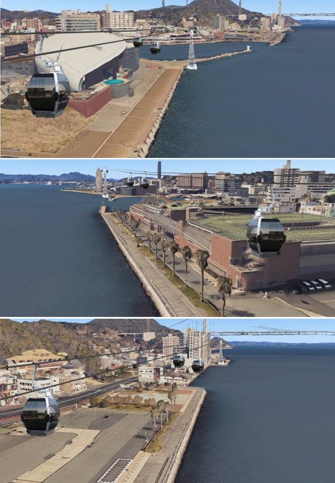 ゴンドラからの俯瞰したイメージ